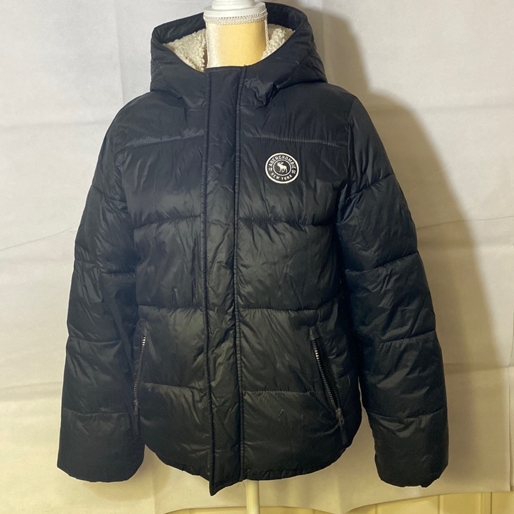 Cozy NAVY puffer jacket -Abercrombie kids